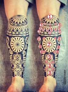 Significado Tatuagem Polinesia na Panturrilha