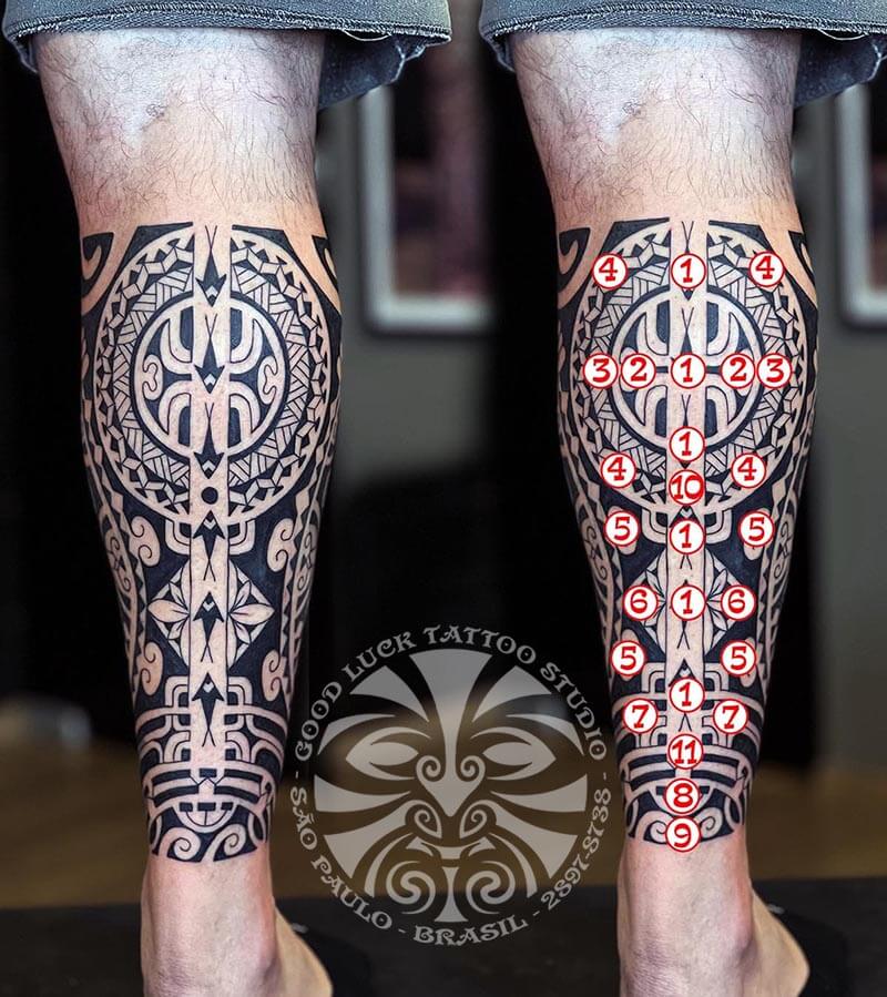 Significados Tatuagem Maori na Perna